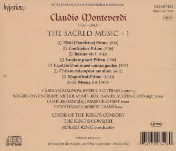 CD Claudio Monteverdi: The Sacred Music - 1