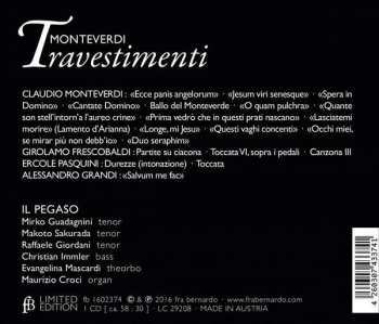 CD Claudio Monteverdi: Travestimenti