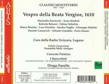 2CD Claudio Monteverdi: Vespro Della Beata Vergine 1610