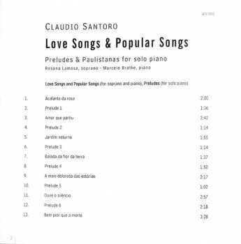 CD Rosana Lamosa: Love Songs & Popular Songs - Preludes & Paulistanas For Solo Piano