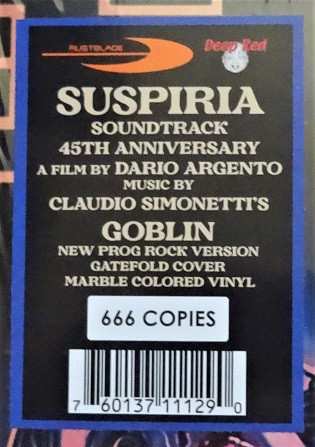 LP Claudio Simonetti's Goblin: Suspiria (Prog Rock Version) LTD | CLR