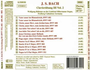 CD Johann Sebastian Bach: Clavierübung III: Volume 2