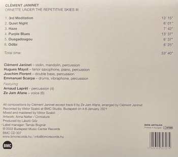 CD ClÉment Janinet: Ornette Under The Repetitive Skies III