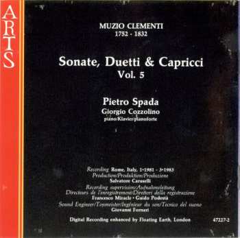 CD Muzio Clementi: Sonate, Duetti & Capricci