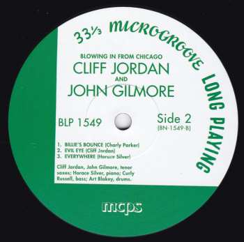 LP Clifford Jordan: Blowing In From Chicago LTD