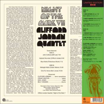 LP Clifford Jordan Quartet: Night Of The Mark VII LTD