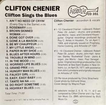 CD Clifton Chenier: Sings The Blues