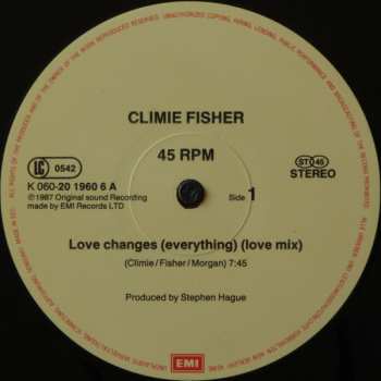 LP Climie Fisher: Love Changes (Everything)
