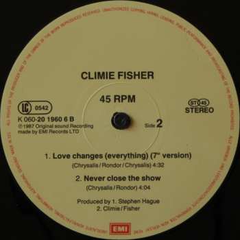 LP Climie Fisher: Love Changes (Everything)