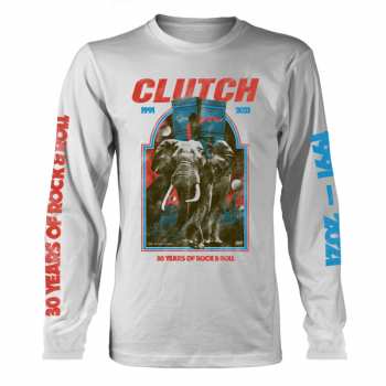 Merch Clutch: T-shirt Met Lange Mouwen Elephant (white)
