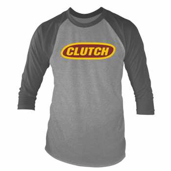 Merch Clutch: T-shirt S Tříčtvrtečním Rukávem Classic Logo Clutch (grey Marl/charcoal)