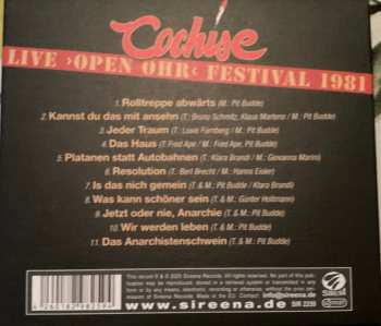CD Cochise: Live Open Ohr Festival 1981