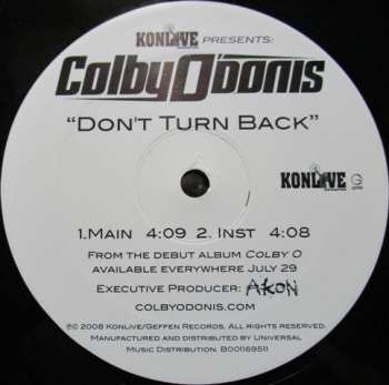 LP Colby O'Donis: Don't Turn Back