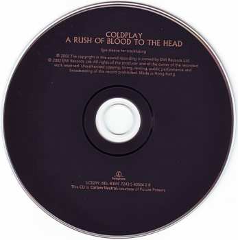 CD Coldplay: A Rush Of Blood To The Head