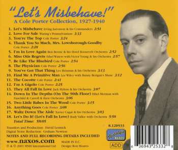 CD Cole Porter: Let's Misbehave! - A Cole Porter Collection, 1927-1940