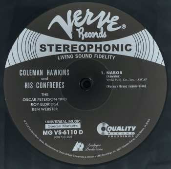 2LP Coleman Hawkins: And Confrères