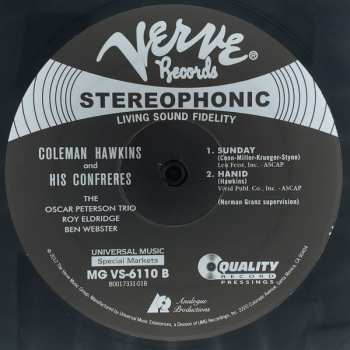 2LP Coleman Hawkins: And Confrères