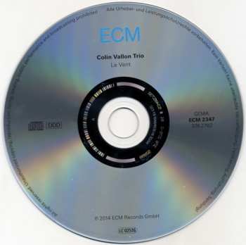 CD Colin Vallon Trio: Le Vent