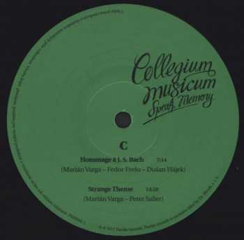 2LP Collegium Musicum: Speak, Memory