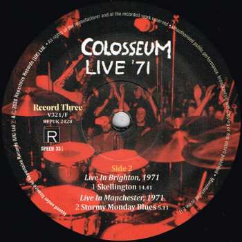 3LP Colosseum: Colosseum Live '71