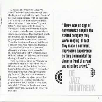 CD Colosseum: Festival International De Jazz Montreux Suisse 18 - 22 Juin 1969