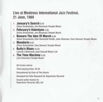 CD Colosseum: Festival International De Jazz Montreux Suisse 18 - 22 Juin 1969