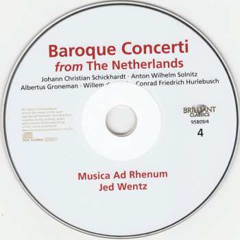 4CD Musica Ad Rhenum: Baroque Concerti From The Netherlands