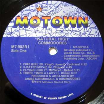 LP Commodores: Natural High