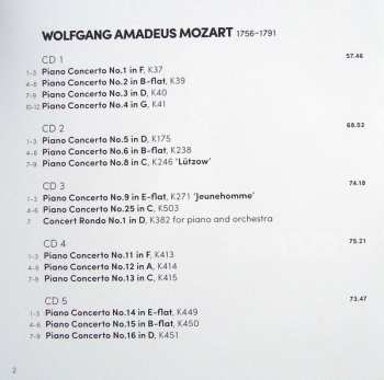 10CD/Doos Wolfgang Amadeus Mozart: Complete Piano Concertos