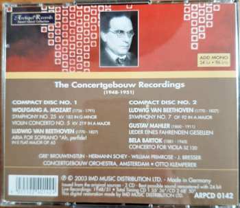 2CD Otto Klemperer: Klemperer: The Concertgebouw Recordings (1948-1951)