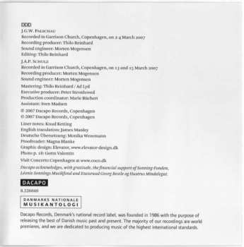 CD Concerto Copenhagen: J.G.W. Palschau, J.A.P. Schulz. Concertos And Solo Works For Harpsichord.