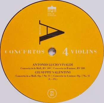 LP Antonio Vivaldi: Concertos 4 Violins