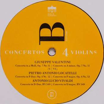 LP Antonio Vivaldi: Concertos 4 Violins