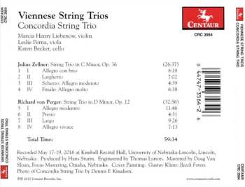 CD Concordia String Trio: Viennese String Trios