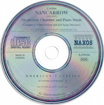 CD Conlon Nancarrow: Pieces Nos. 1 And 2 For Small Orchestra / ¿Tango? / String Quartet No. 1