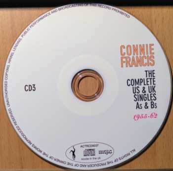 3CD Connie Francis: The Complete US & UK Singles As & Bs 1955-62