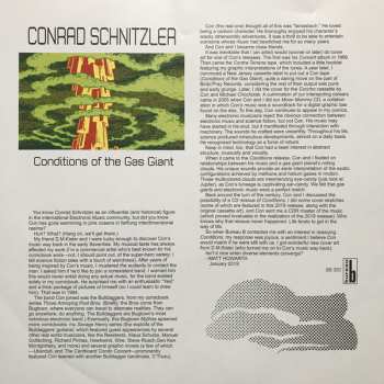 LP Conrad Schnitzler: Conditions Of The Gas Giant