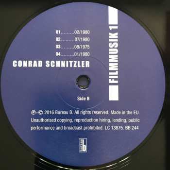 LP Conrad Schnitzler: Filmmusik 1