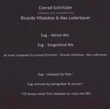CD Conrad Schnitzler: Zug Reshaped And Remodeled By Ricardo Villalobos & Max Loderbauer