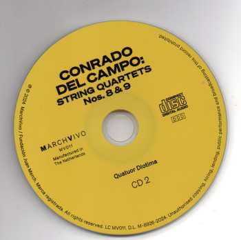 2CD Quatuor Diotima: String Quartets Nos. 8 & 9