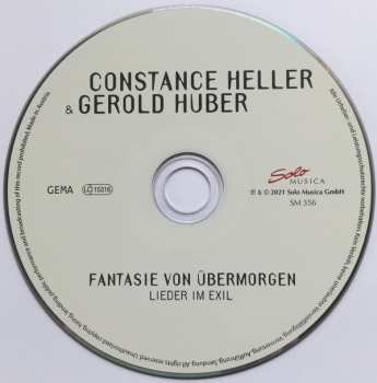 CD Gerold Huber: Fantasie Von Übermorgen. Lieder Im Exil