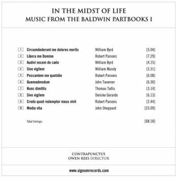 CD William Byrd: In The Midst Of Life (Music From The Baldwin Partbooks I)
