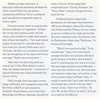CD Conway Twitty: The Best of Conway Twitty - Volume 1 : Rockin' Years