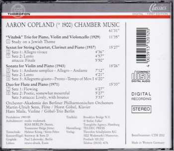 CD Aaron Copland: Sonata For Violin And Piano / Duo For Flute And Piano / Trio 'Vitebsk' / Sextet
