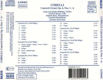 CD Arcangelo Corelli: Concerti Grossi Op. 6, Nos. 1 - 6