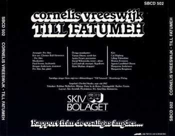 CD Cornelis Vreeswijk: Till Fatumeh (Rapport Från De Osaligas Ängder....)