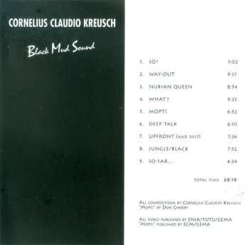 CD Cornelius Claudio Kreusch: Black Mud Sound
