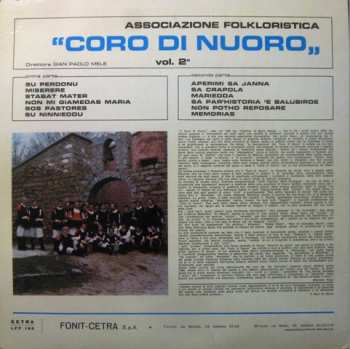 LP Coro Di Nuoro: Canti Popolari Della Sardegna