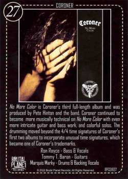 CD Coroner: No More Color CLR | LTD