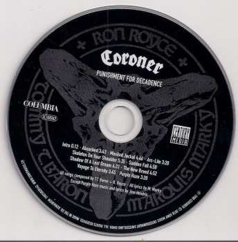 CD Coroner: Punishment For Decadence